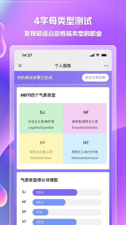 MBTI职业性格测试-测评与分析 screenshot-3