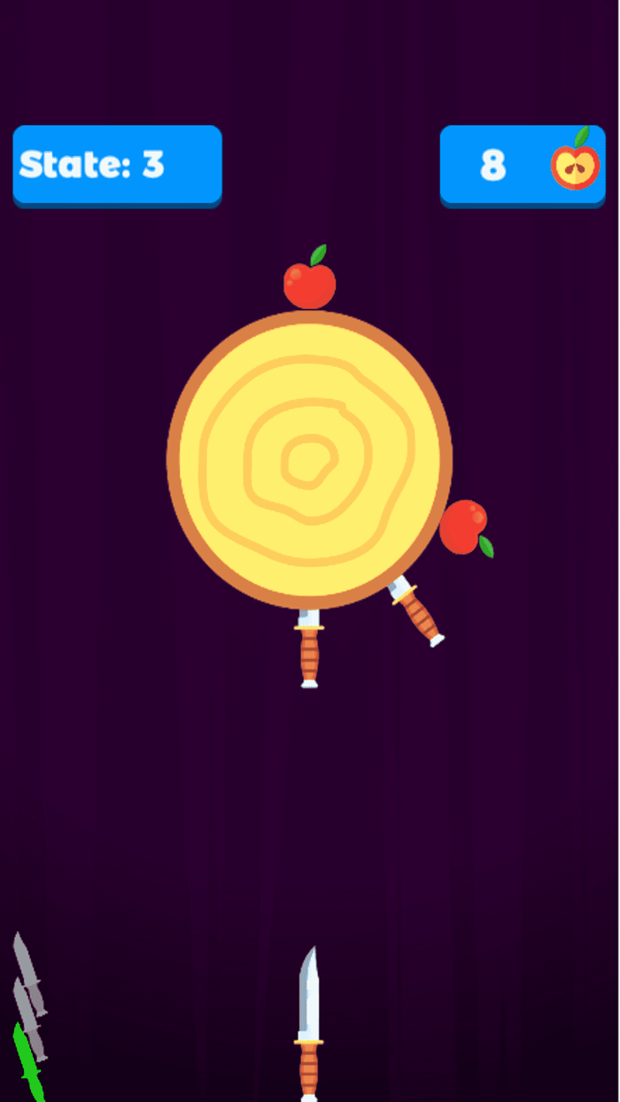 Knife shooting target