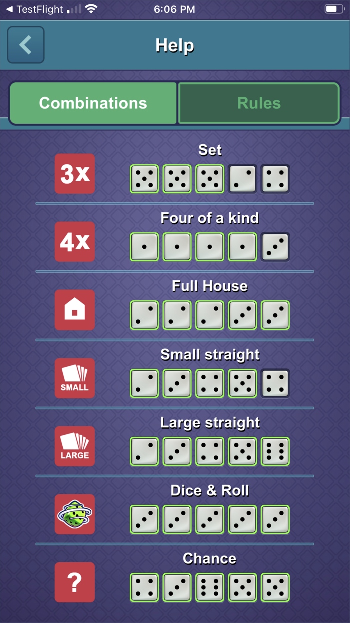 Dice-n-Roll online Yatzy