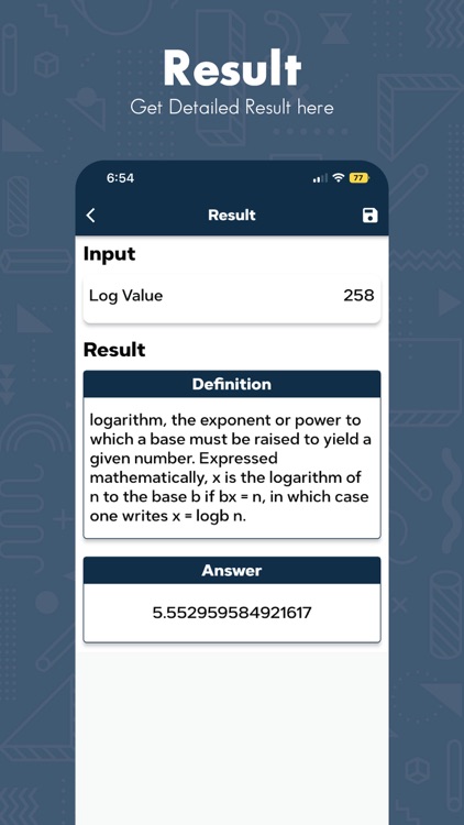 Logarithm Calculator for Log