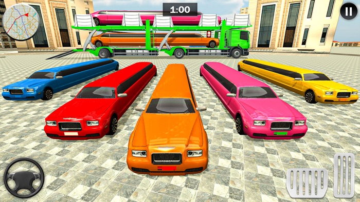 Limo Car Transport Truck Games