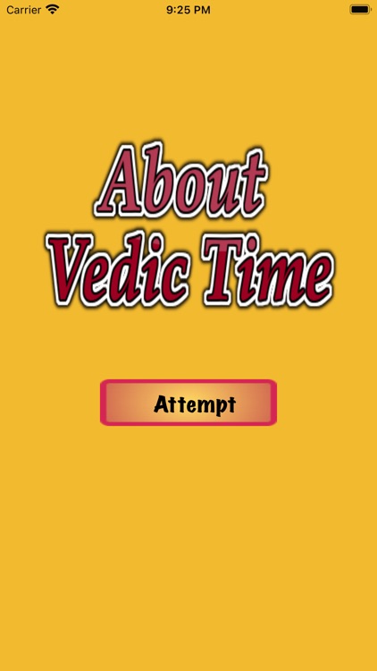 About Vedic Time