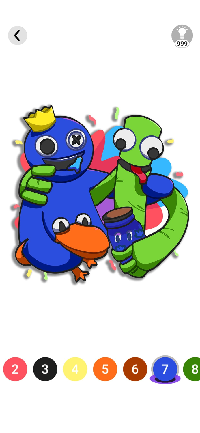 Rainbow Friends Coloring