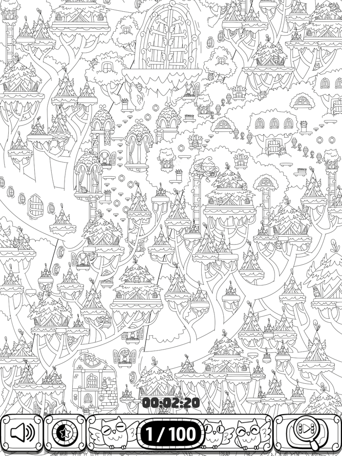 Find 100 Hidden Owls
