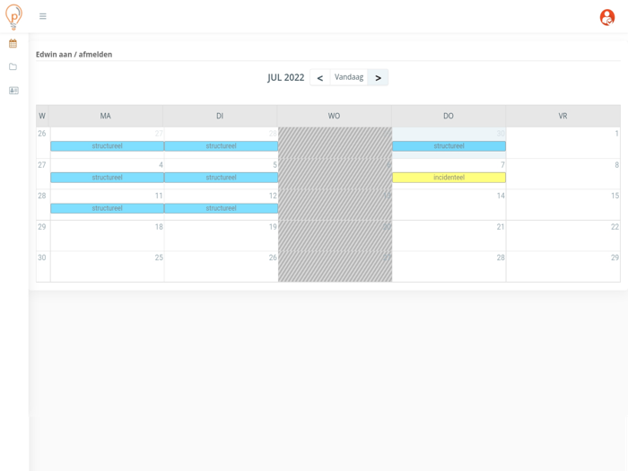 Overblijf Aan- en Afmelden