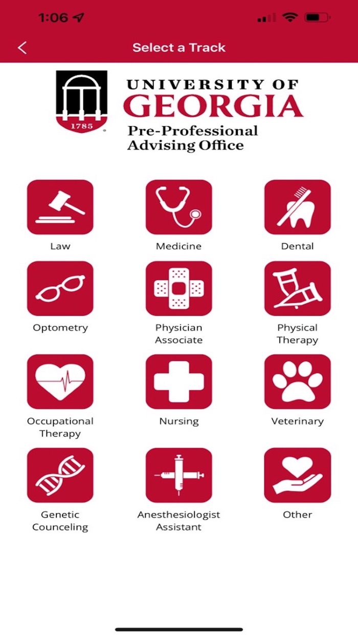 UGA Pre-Professional Planner