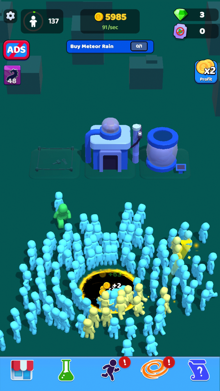 Crowd eater Destroying game