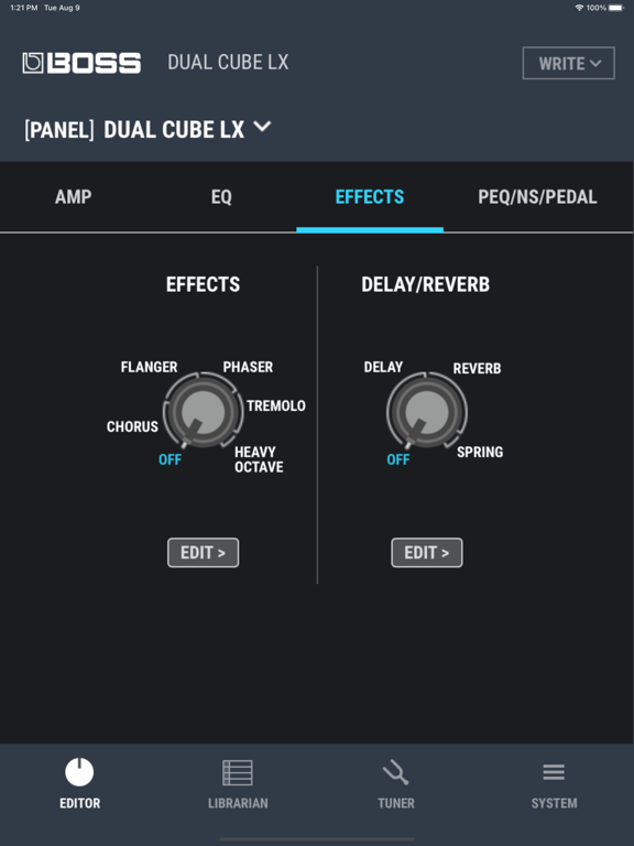 DUAL CUBE LX Editor screenshot 2