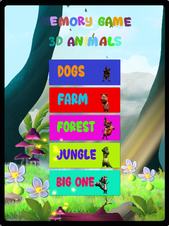 Memory Game : 3D-Animals screenshot 7