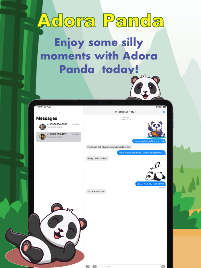 Adora Panda Sticker Pack