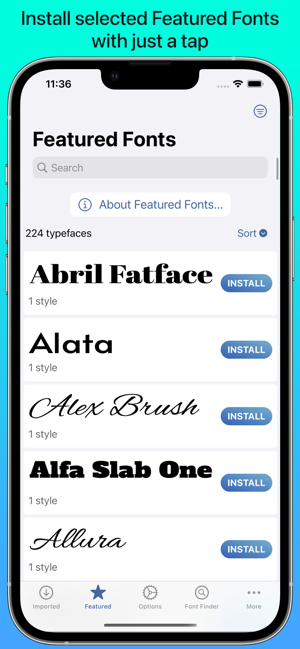 ‎iFont: find, install any font Screenshot