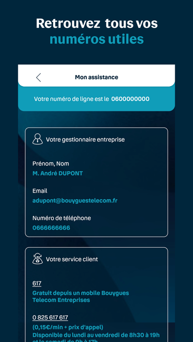 Bouygues Telecom Entreprises iphone captures décran