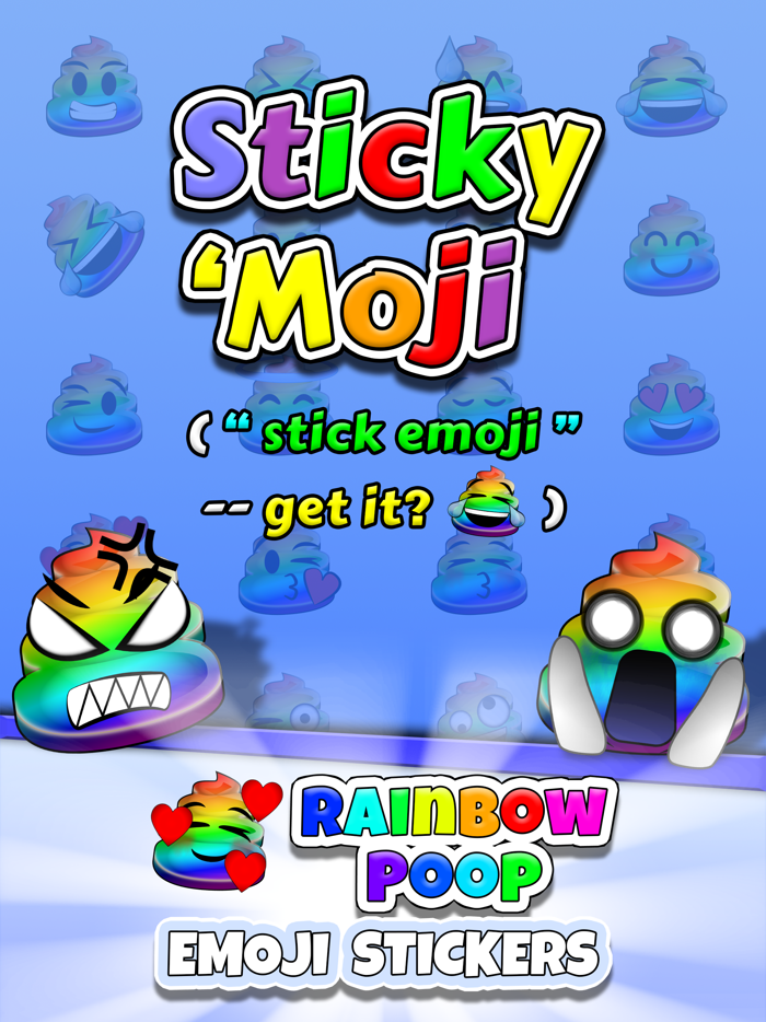 Sticky Moji Rainbow Poop