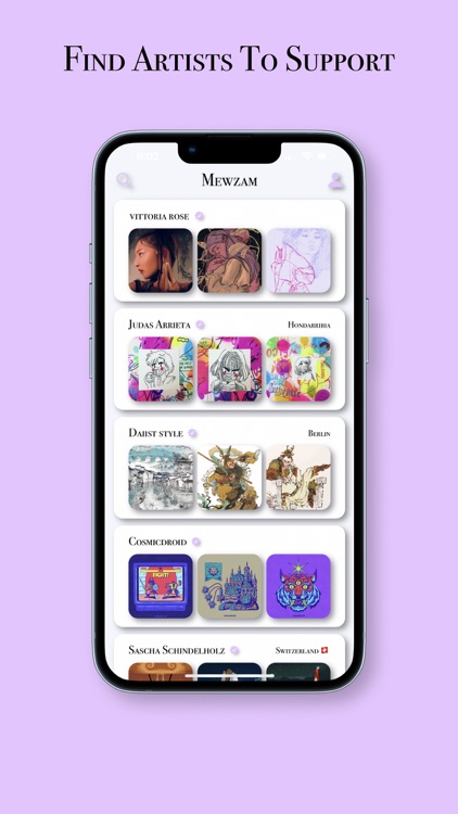 Mewzam: Sell Widgets of Art