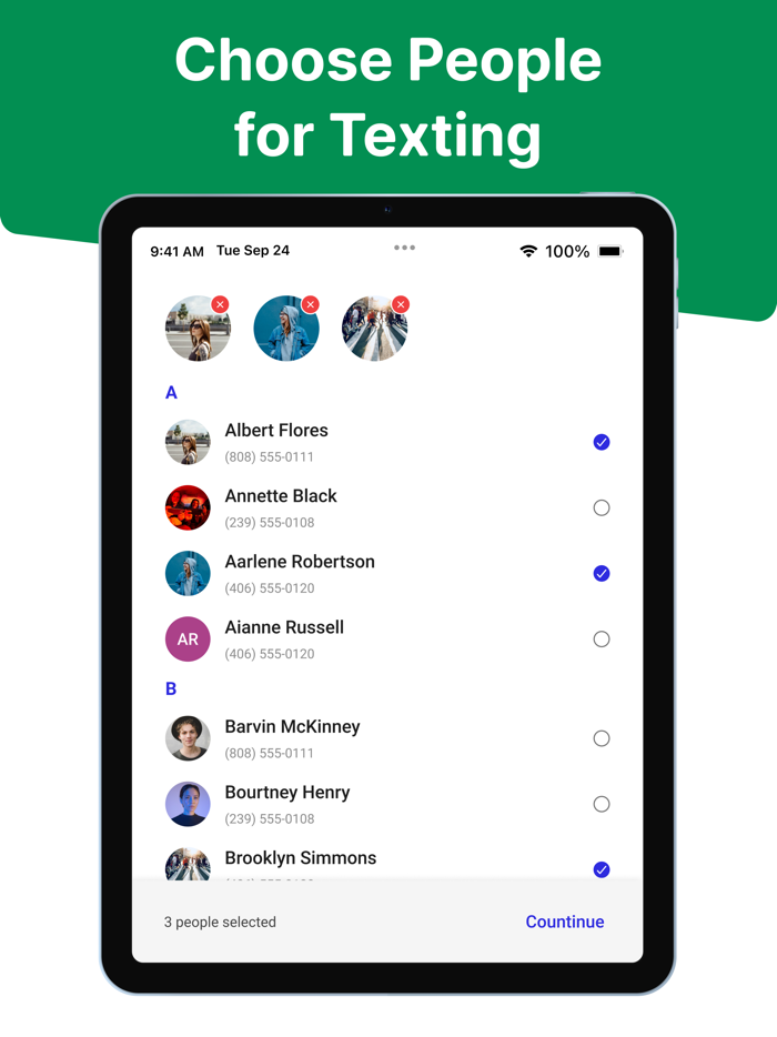 Phone Number for Texts  Calls