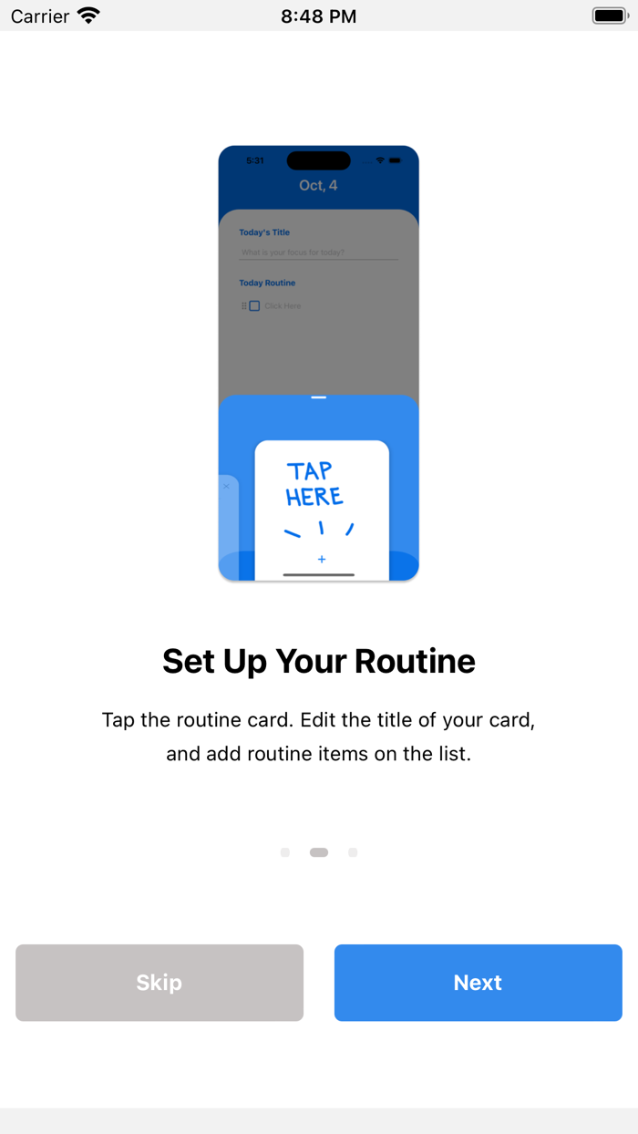 Today Focus Routine Planner