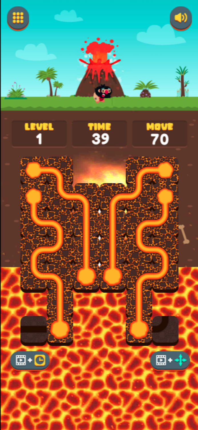 Lava Connect Pipe-Puzzle Block