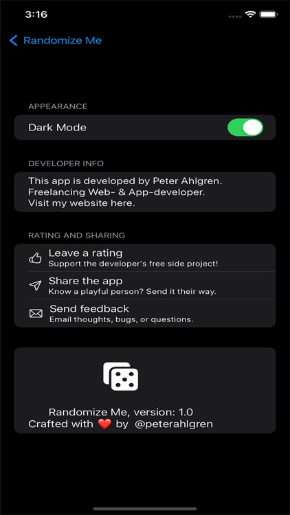 Randomize Me App screenshot-4