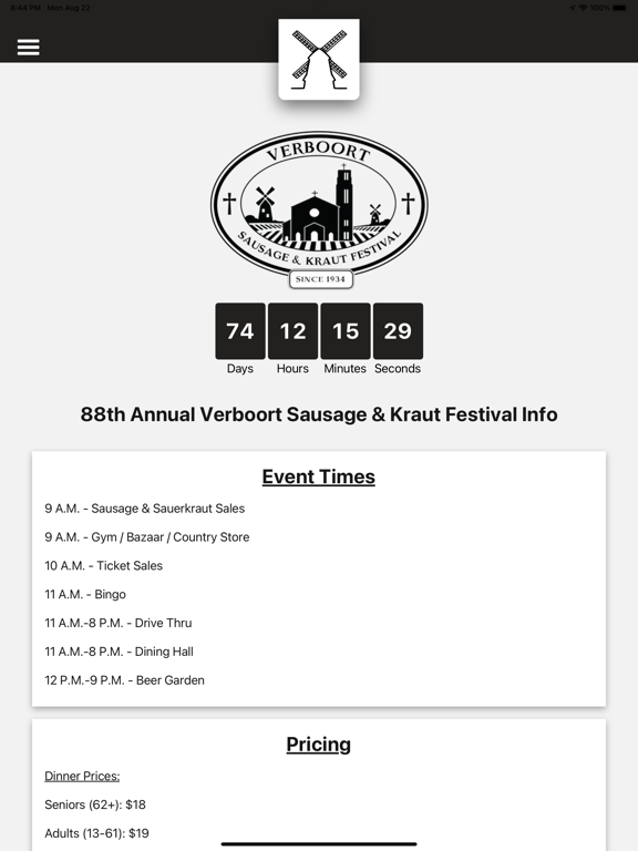 Verboort Sausage Festival screenshot 2