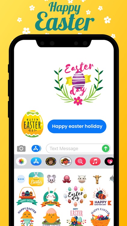 Happy Easter Holiday Stickers screenshot-3