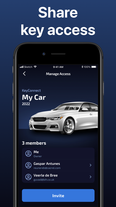 KeyConnect Digital Car Key Screenshot