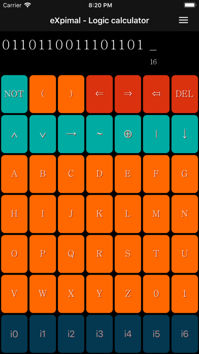 eXpimal - Logic calculator screenshot 4