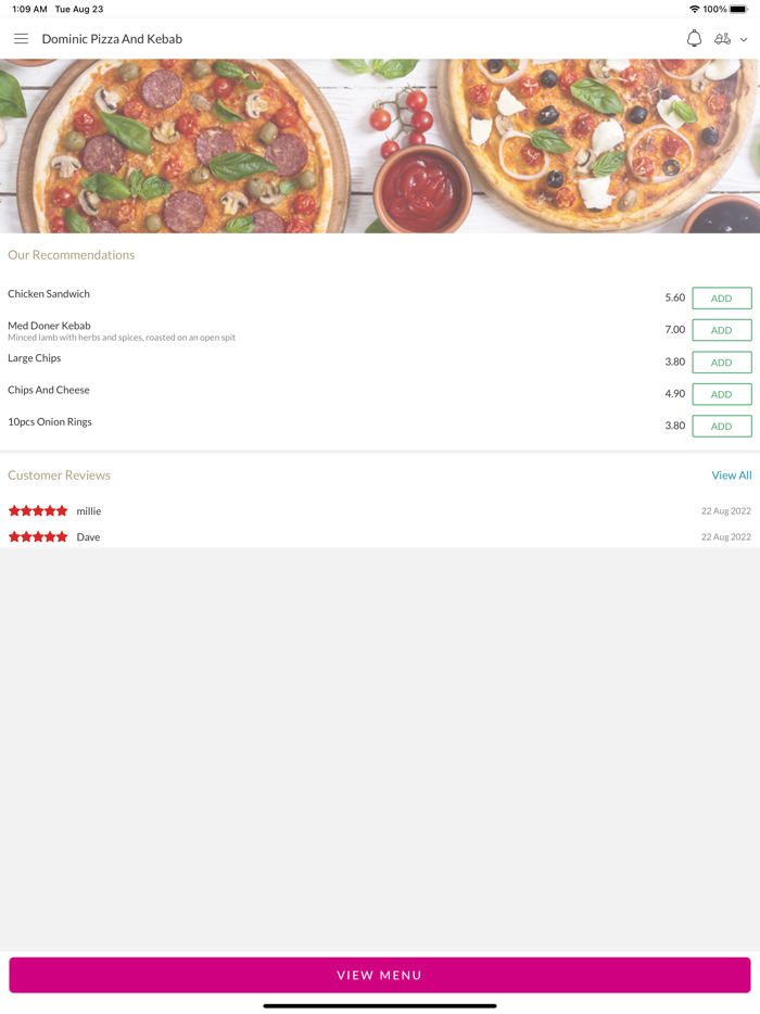 Dominic Pizza And Kebab.