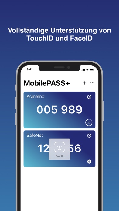 SafeNet MobilePASS+Screenshot von 2