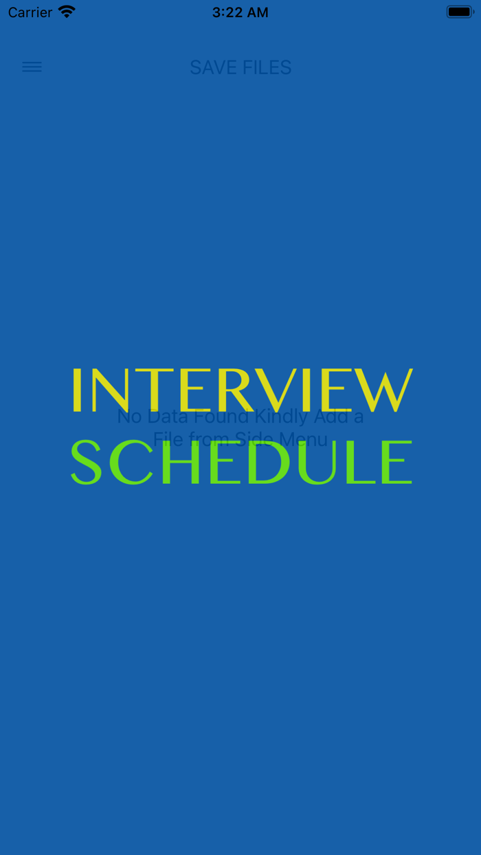 Cool Interview Schedule
