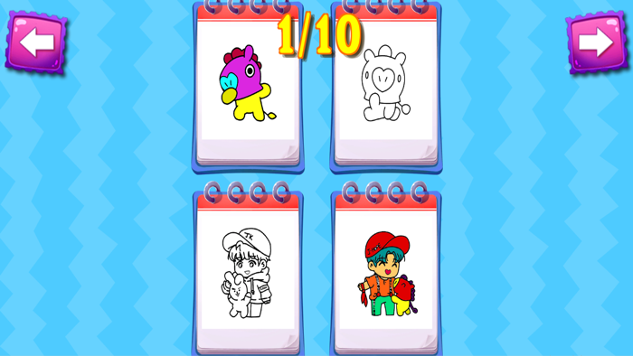 Coloring Bt21 for bts