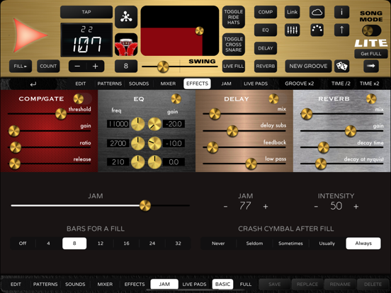 Rock Drum Machine Lite screenshot 3