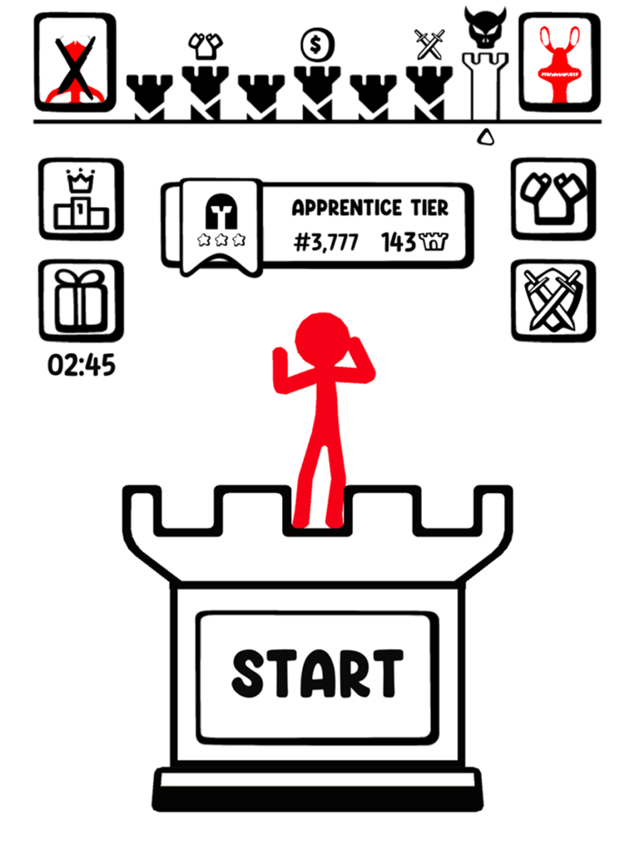 Stickman Tower - Beasts Fight