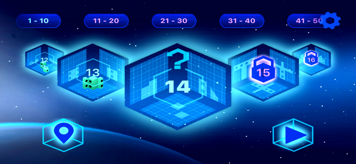 Tangram 3D space zen puzzle