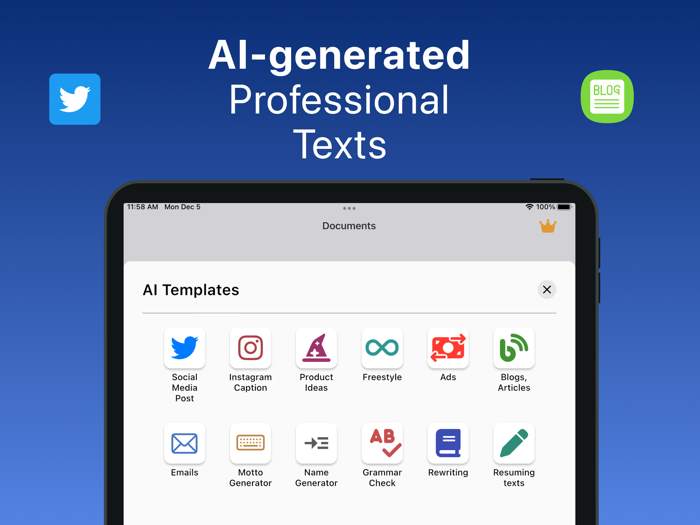 AI Professional Text Generator