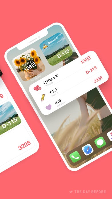 TheDayBefore (カウントダウンアプリ)のスクリーンショット2 TheDayBefore (カウントダウンアプリ)のスクリーンショット2