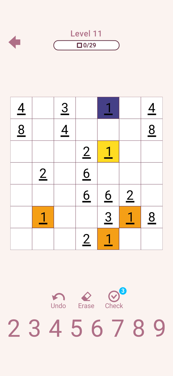 Fillomino - color brain puzzle