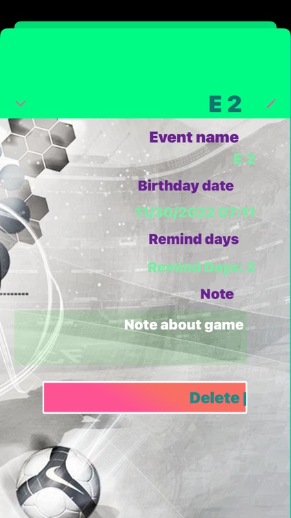 My Football Battle Events