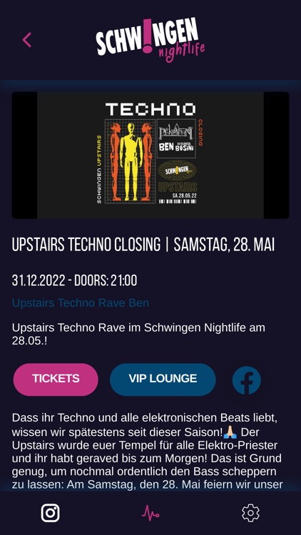 Schwingen Nightlife App