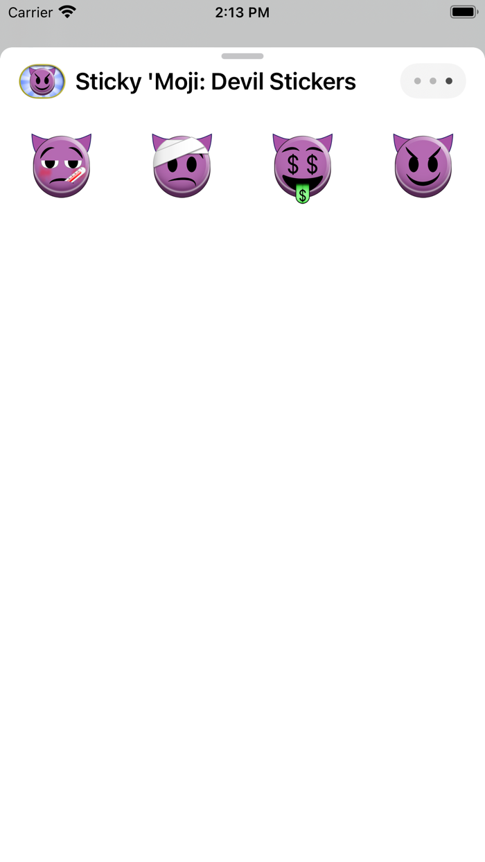 Sticky Moji Devil Stickers