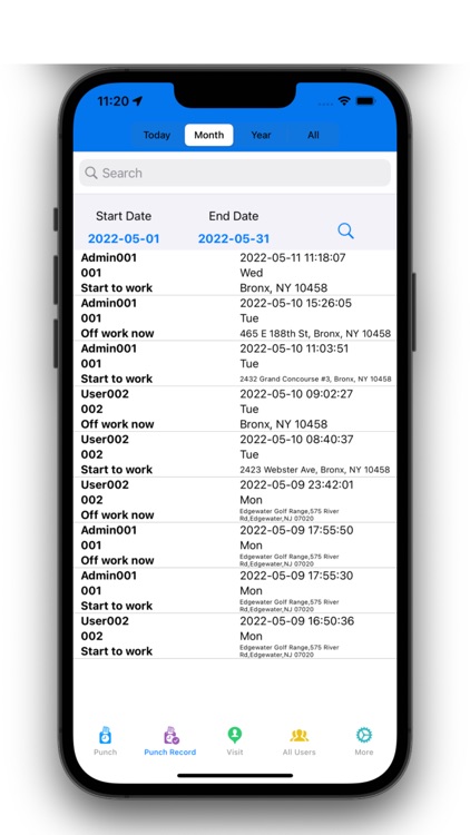 Enterprise Punch Card-Timecard screenshot-3