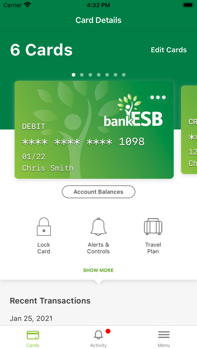 bankESB Card Manager screenshot 2