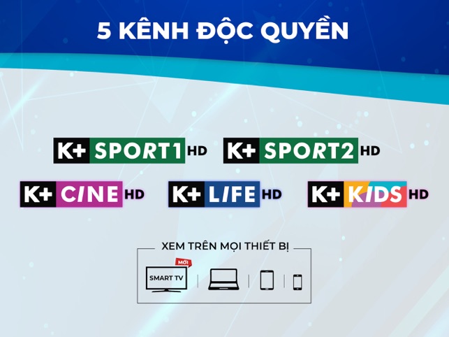 K+ Xem TV và VOD