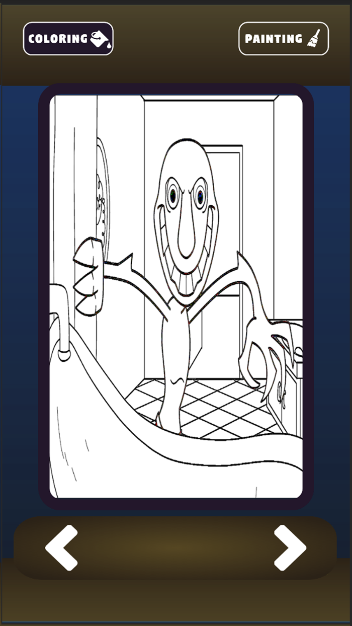 The man horror from window