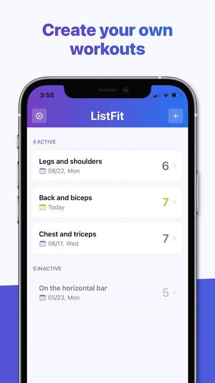 Workout log - ListFit screenshot-3