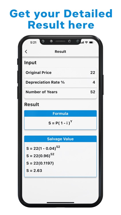 Depreciation Value Calculator