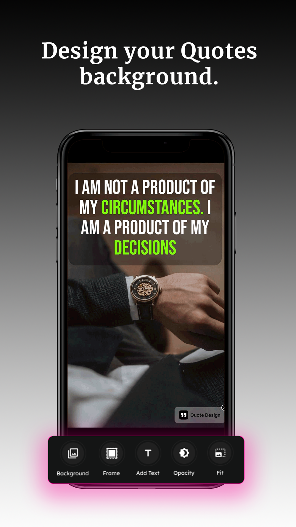 Quotes Designer - Create Quote Free Download App for iPhone 