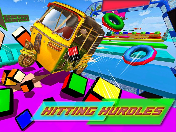 Tuk Tuk Rickshaw Stunt