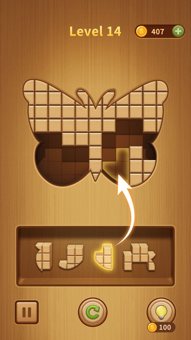 Wood BlockPuz Jigsaw Puzzle screenshot 2