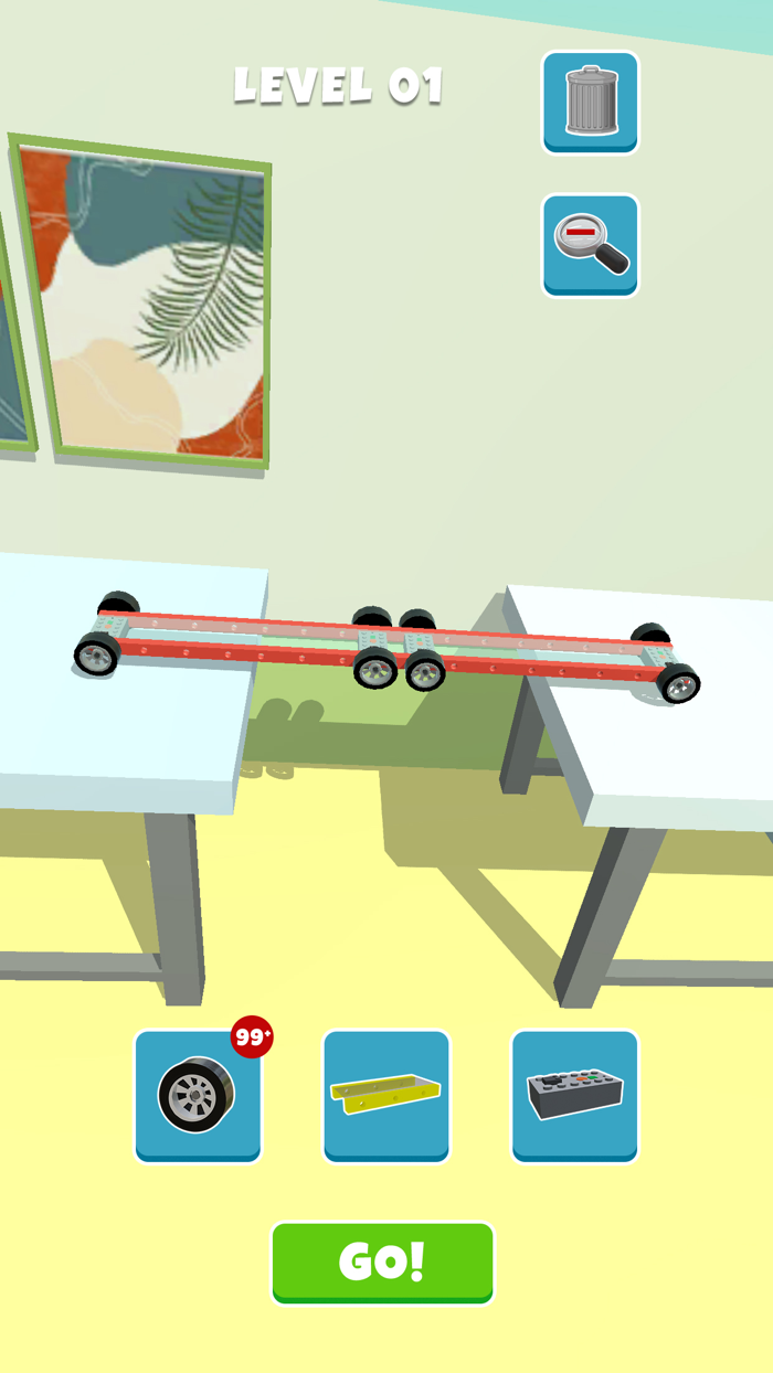 Build Car  Cross Puzzle Game