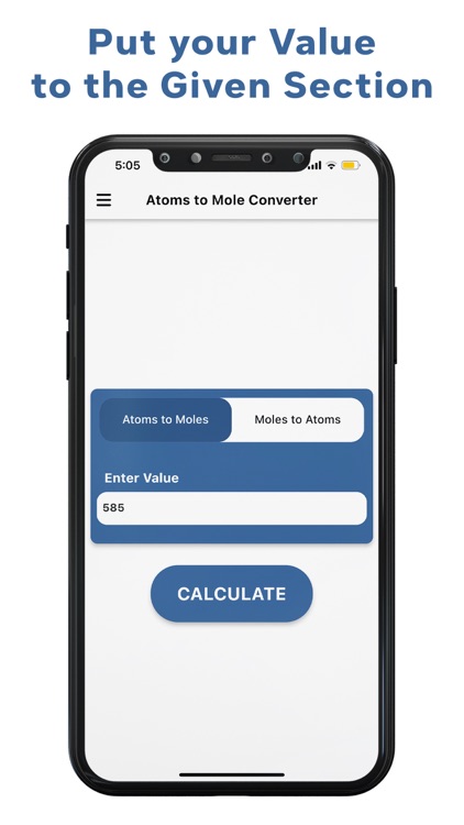 Atoms to Moles Calculator